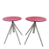German red leather swivel filigree rotating height adjusting stools by Hailo 1960s, Set of 2