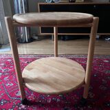 Folding rolling table
