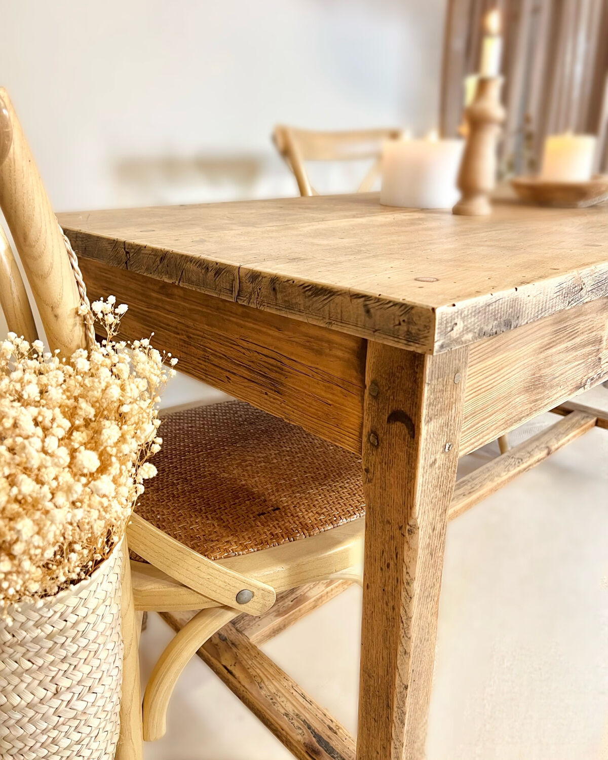 Restored farmhouse table