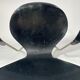 Arn Jocobsen black lacquered wooden armrest chair in the year 50