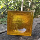 Empty yellow crystal pocket
