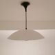 Suspension Lita - white tole - 45 cm - industrial type - 1960's