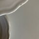 Set of 7 Mougins plates in white enamelled clay with gadroons