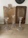 Lot of vintage glass candlesticks