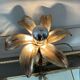 Golden palm lamp from the 70s