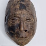 Antique carved wooden tribal mask, early-mid 20th century