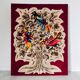Tapestry canvas The Tree with 3 Paradise Birds