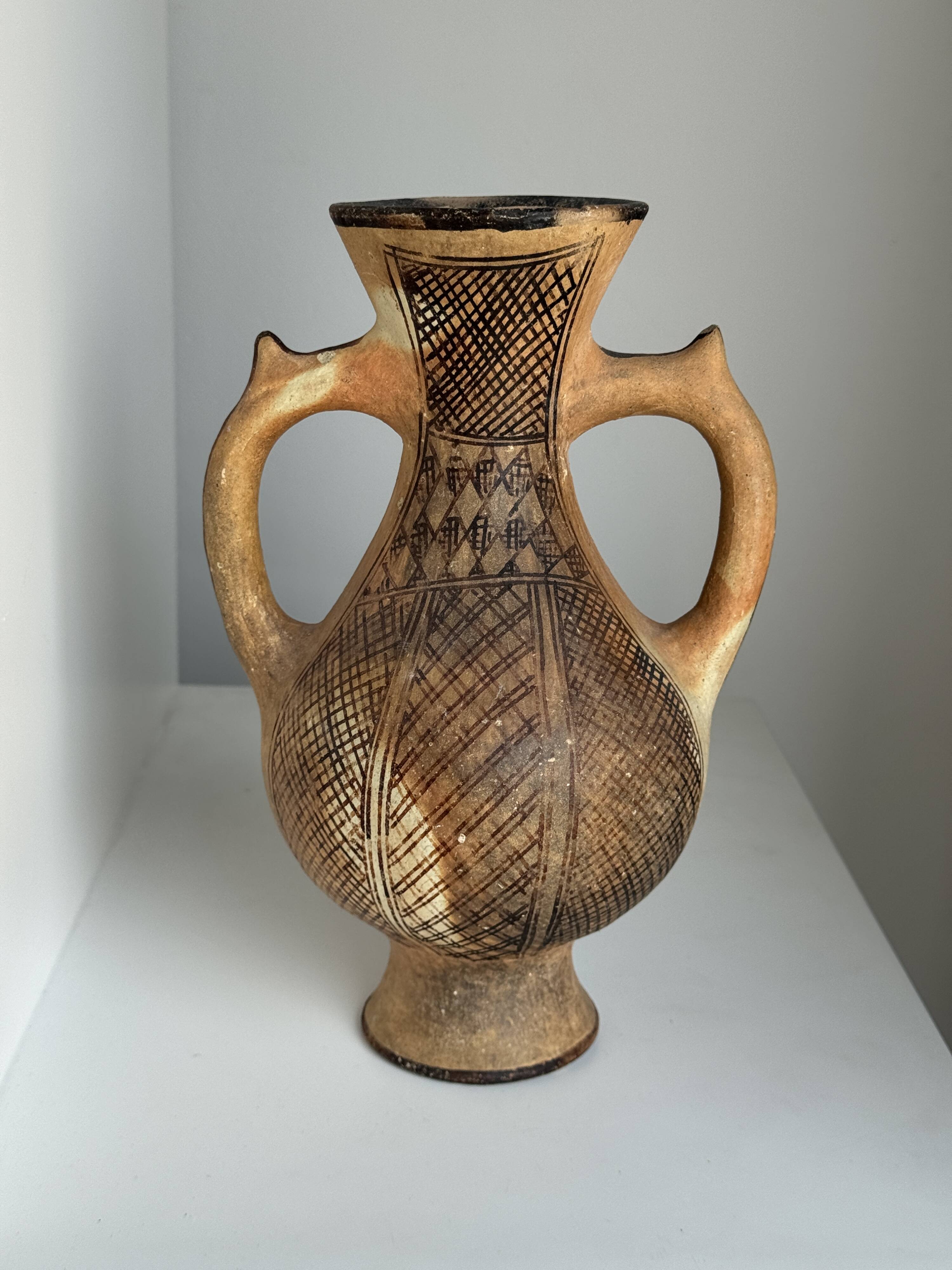 Decorative vase in the shape of an antique style amphora H27