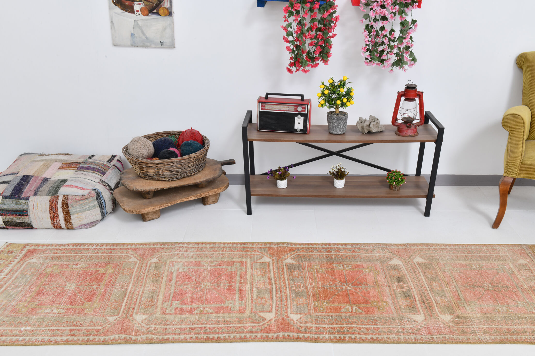 3x10 Turkish Vintage Runner Rug, 82x315Cm