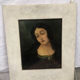 Painting portrait of woman