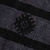 Gray & black oversize hemp rug 316x204cm