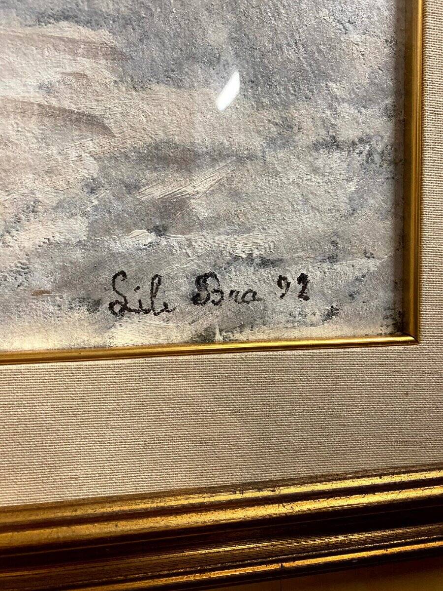 Lili Bra: Large Oil On Panel Signed And Dated Lower Right