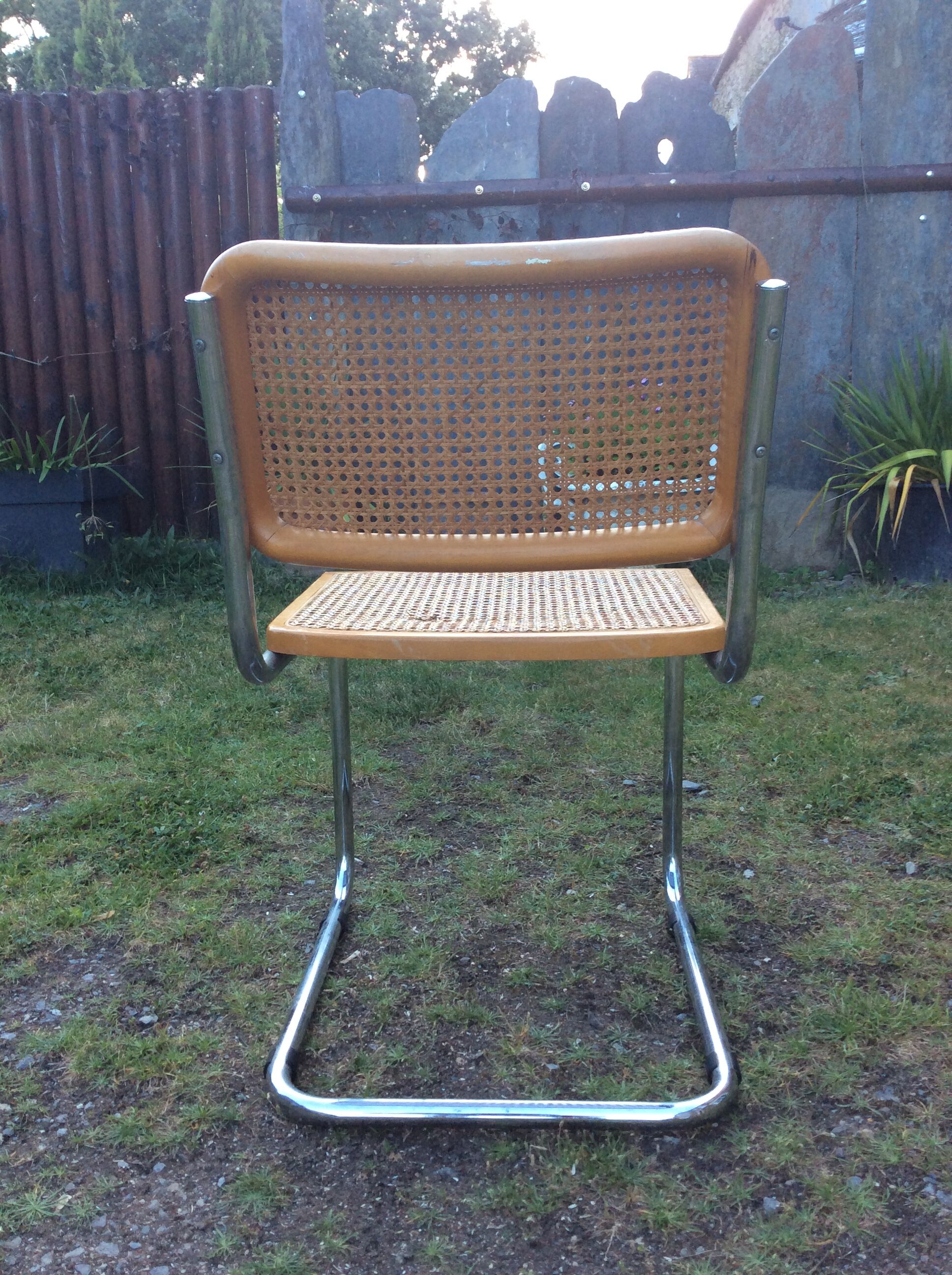 Vintage chair cannée Cesca Marcel Breuer B32