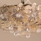Murano Ceiling Light Flower by Seguso for Venini, Italy, 1960s