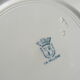 Lot of 4 flat plates, iron earth, St Amand, model "La Vallière"