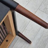 Années 1960, design danois de Kurt Østervig, chaise longue modèle 55, cuir, palissandre, originale.