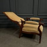 Voltaire armchair with 19th century mahogany system