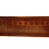 Graphical brutalist credenza, 1970s