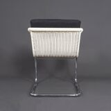 Tecta D43 White Cantilever Chairs, 1980s, Set of 4