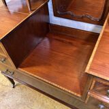 Edwardian Vintage Inlaid Console Hall Table / Dressing Table – 1900–1910