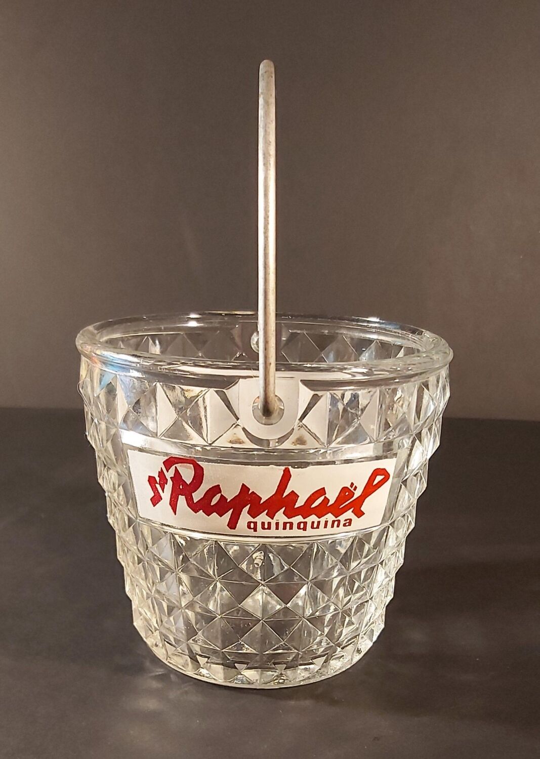 Ashtray and ice bucket advertising St Raphaël