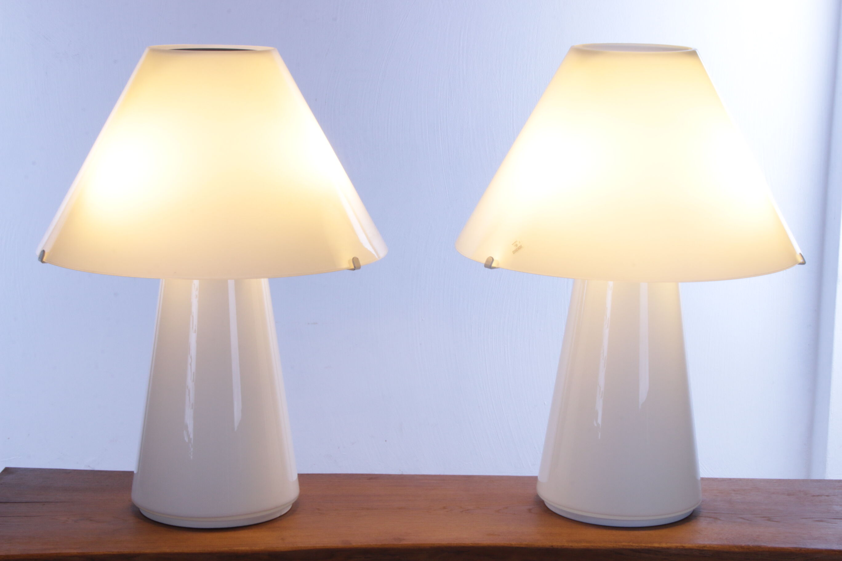 Set murano table lamps handmade, 1970s