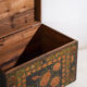Antique chest painted in pine wood – China, around 1900