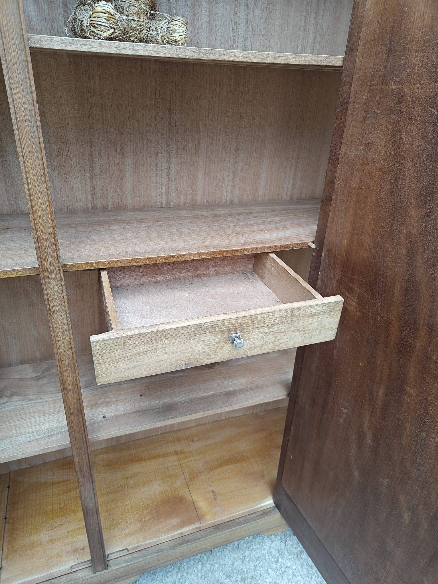 Art deco oak cabinet