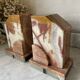 Pair of Art Deco marble and onyx bookends