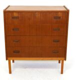 Commode en teck, Suède, 1960