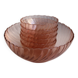 Rosaline Arcoroc salad bowl and bowl set