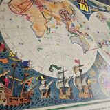 Air france poster - tai - planisphere map