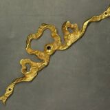 Small pediment with Louis XVI style knot - gilded bronze