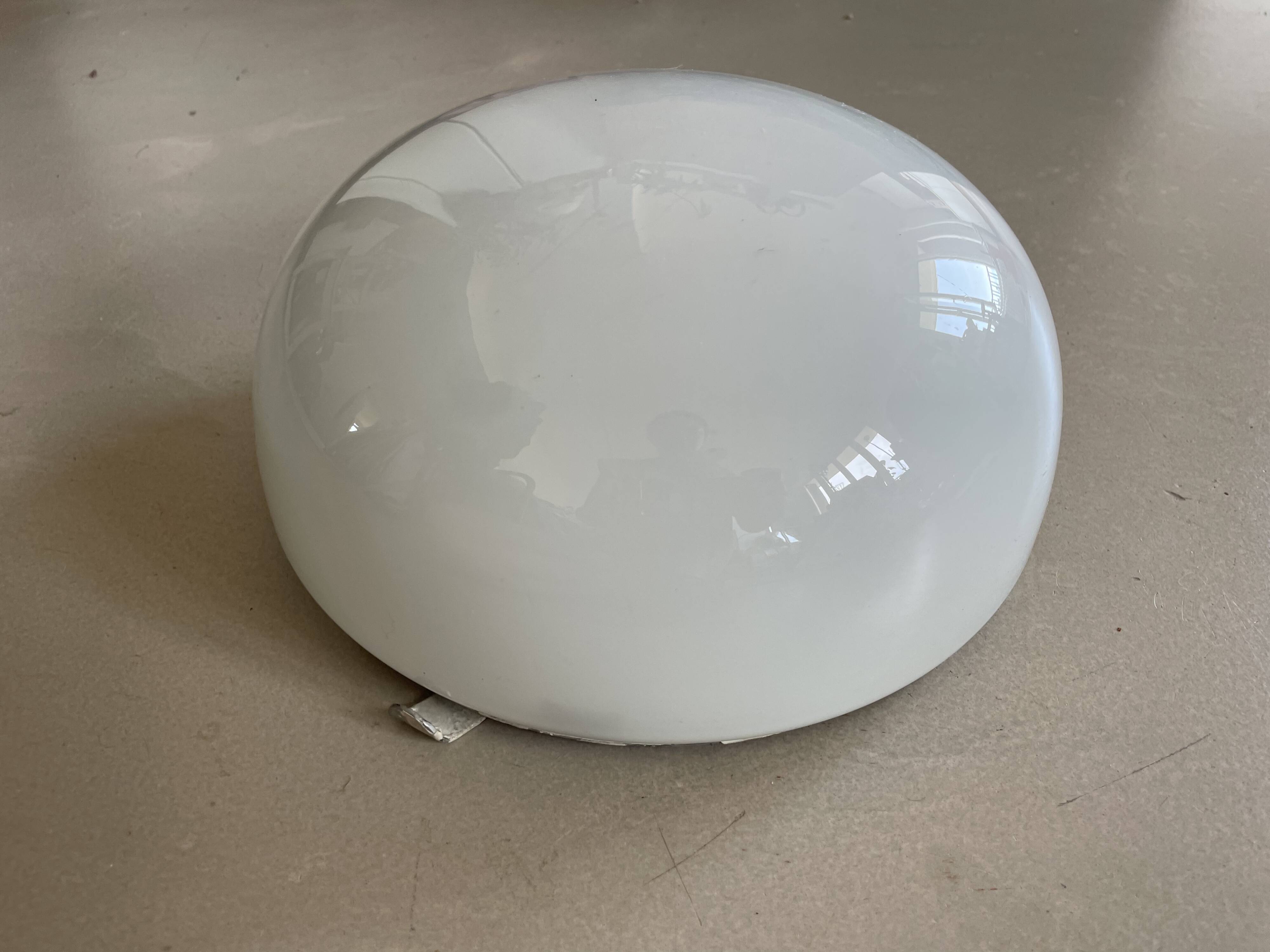 Large opaline wall or ceiling light D24cm