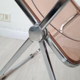 3 Plia chairs, designer Giancarlo Piretti for Anonima Castelli