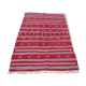 Tapis kilim rouge fait main berbère traditionnel en pure laine  200×110cm