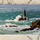Oil painting on canvas Lighthouse Raz de Sein