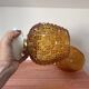 Pair of gold glass wall sconces