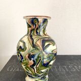 Mixed earth ceramic vase