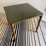 Vico Magistretti pour Cassina table Carimate vintage années 60 bois teintée