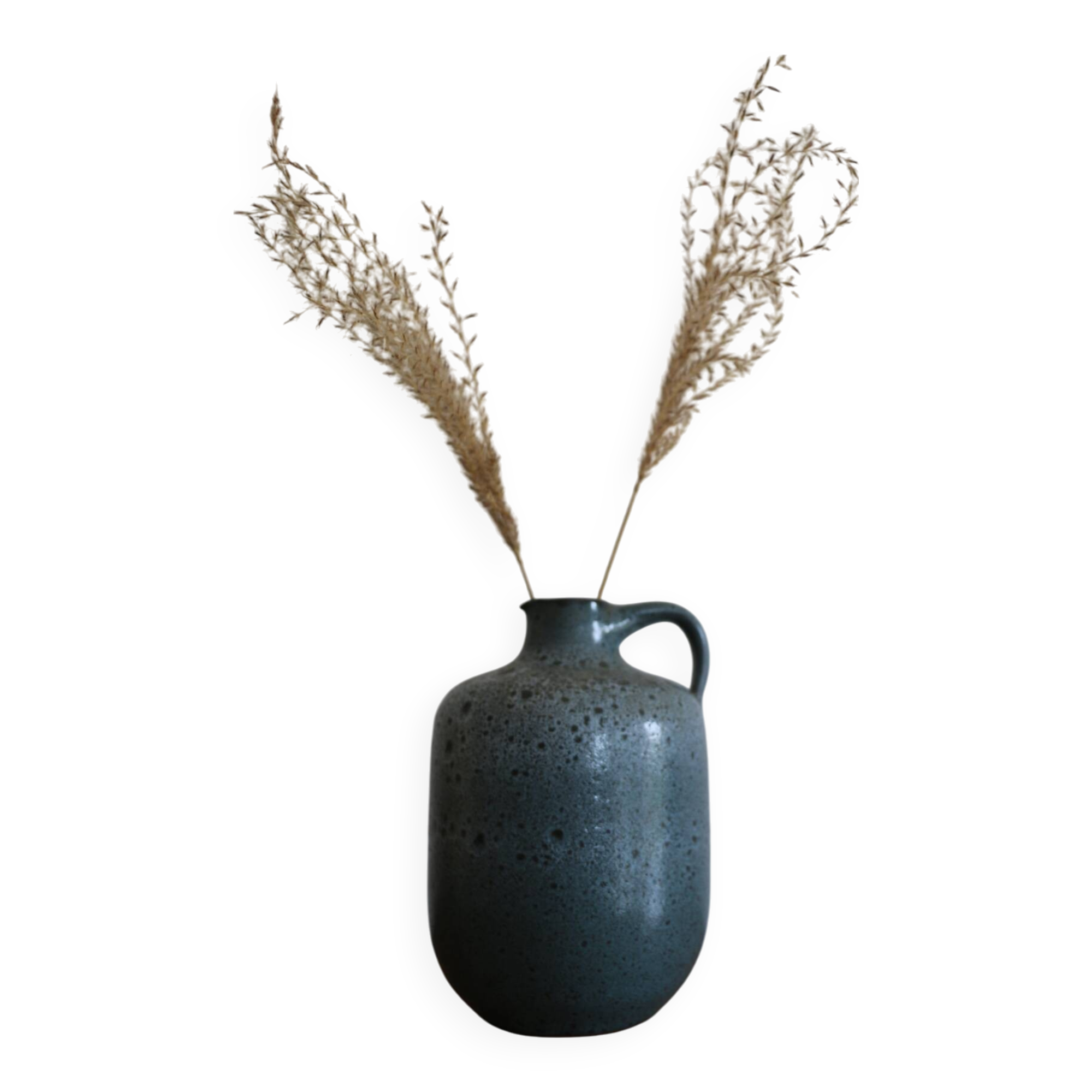 Blue ceramic vase