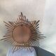 Rattan sun mirror from the 60s - 45 cm
