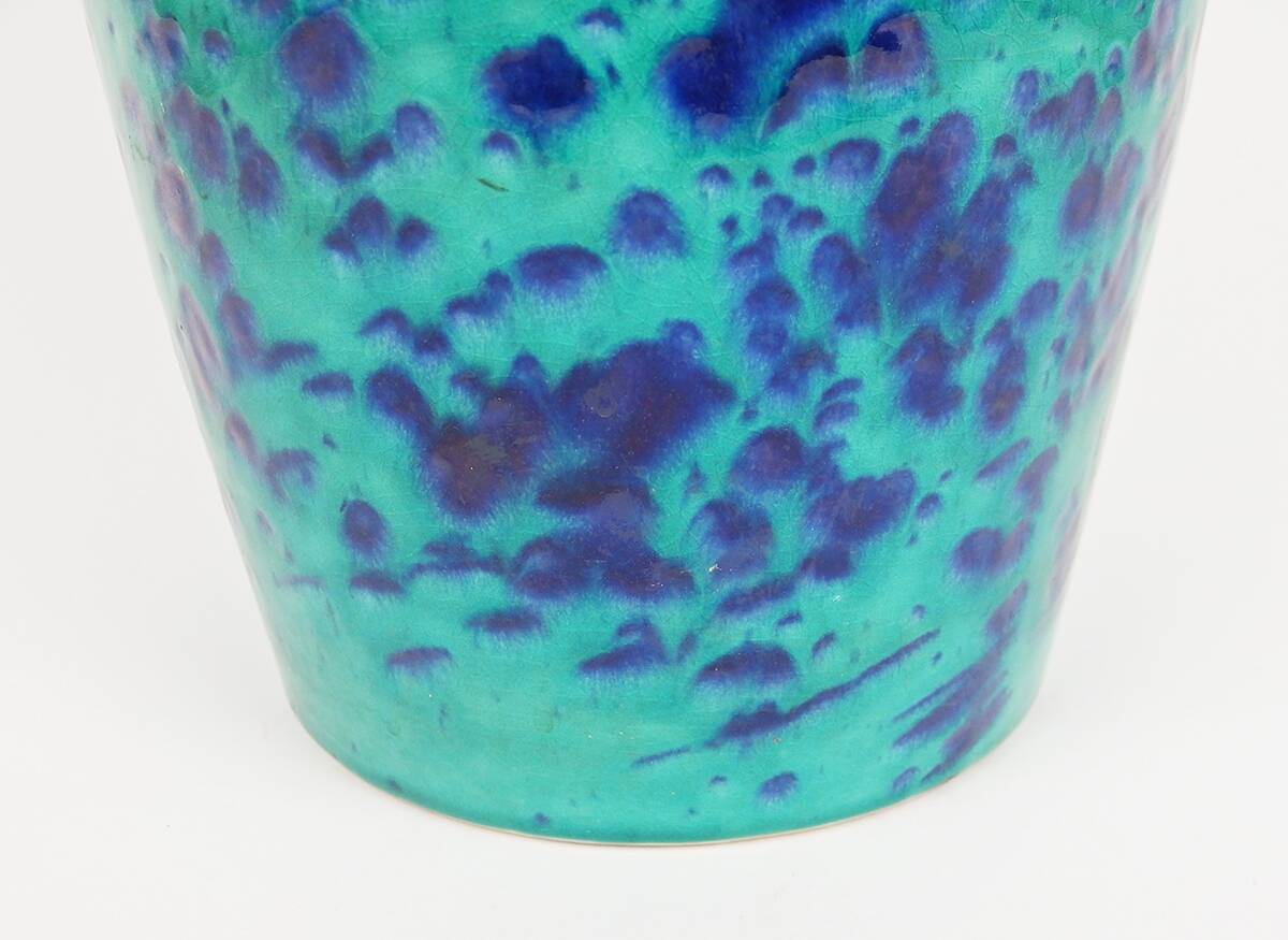 Large fat lava ceramic vase by the Scheurich factory
