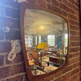 Vintage teak mirror – Denmark, 1960s