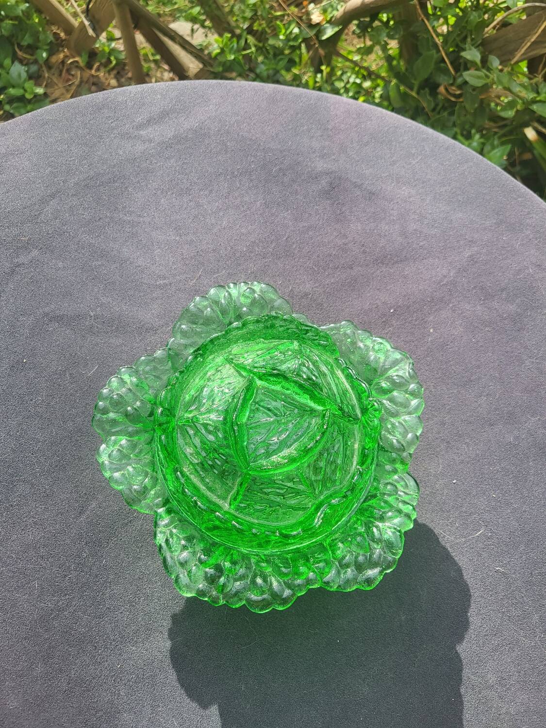 Beurrier chou en verre Portieux ( urane ouraline)