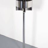 1970s Chrome and Marble Floor Lamp