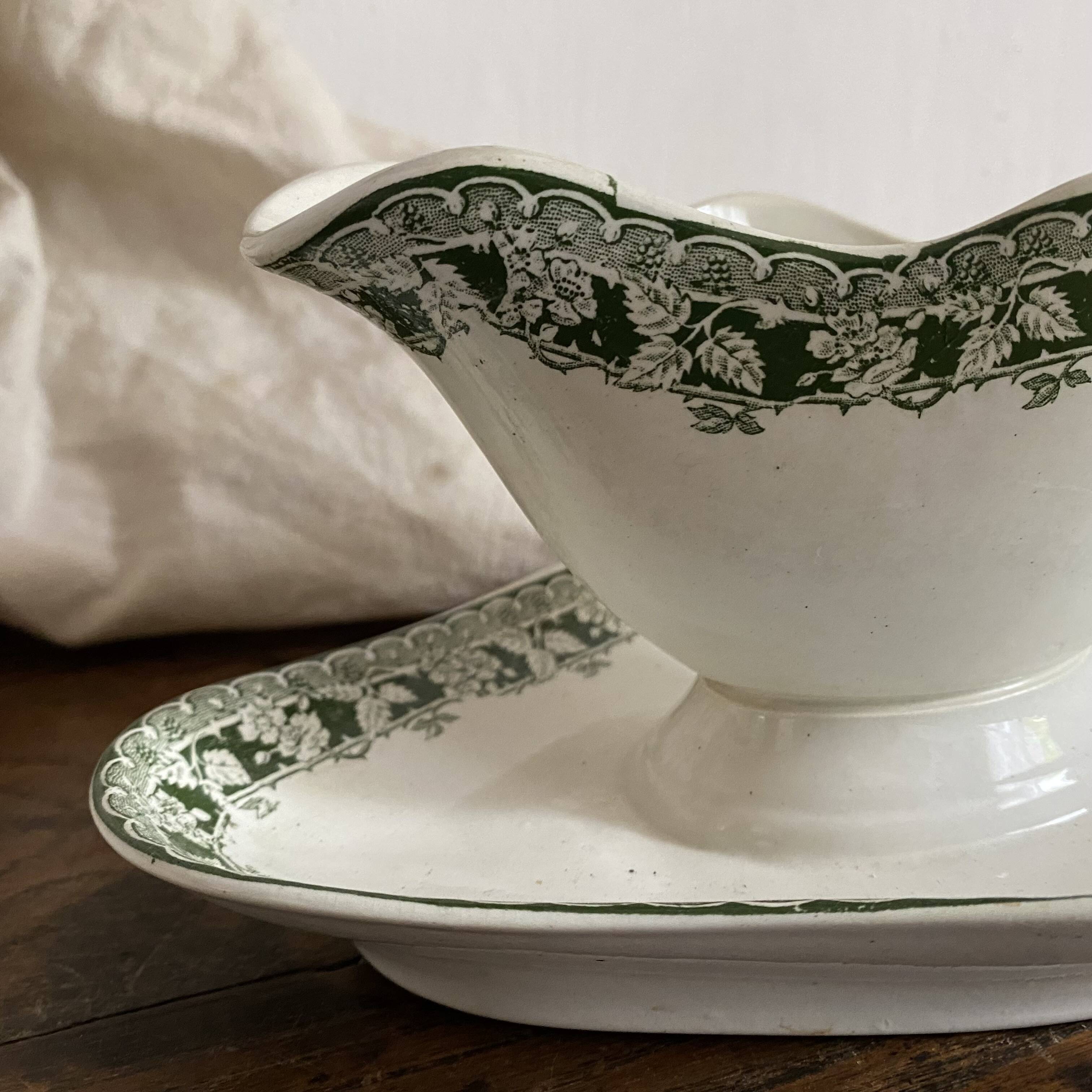 St Amand "mulberry" ironstone sauceboat