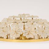 plafonnier fleur en verre Murano par Ernst Palme, Allemagne, années 1970