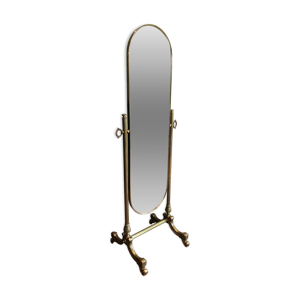 miroir psyché en laiton