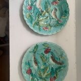 Two plates slurry pattern birds